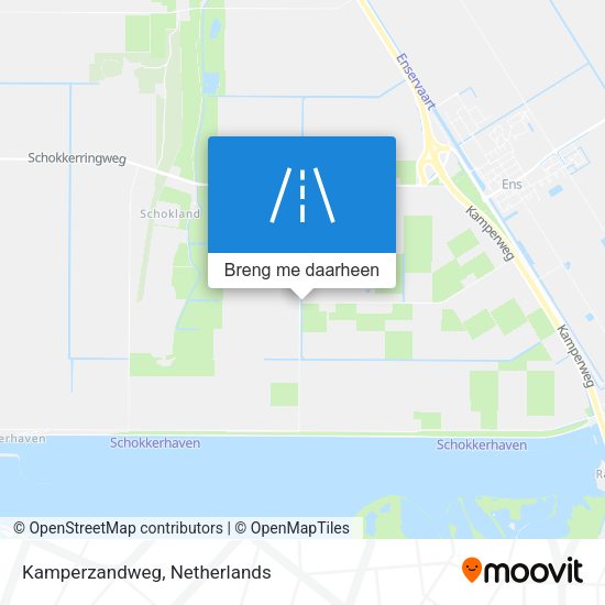 Kamperzandweg kaart