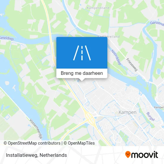 Installatieweg kaart