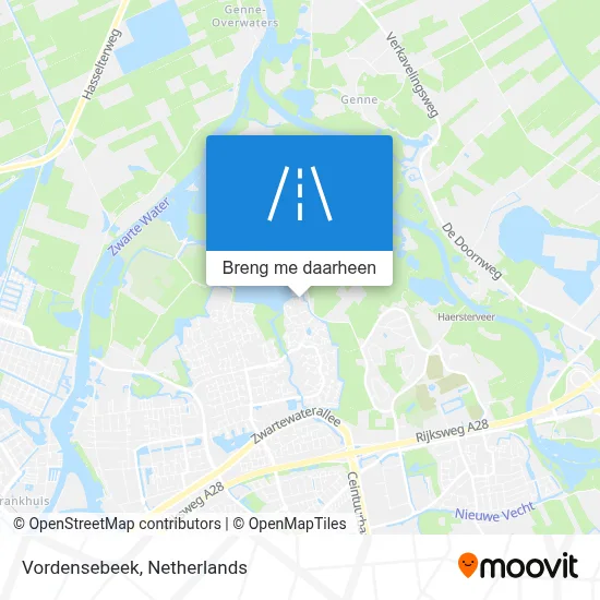 Vordensebeek kaart
