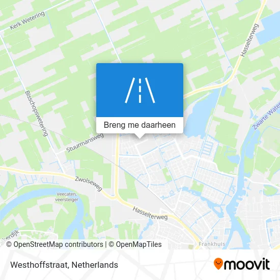 Westhoffstraat kaart