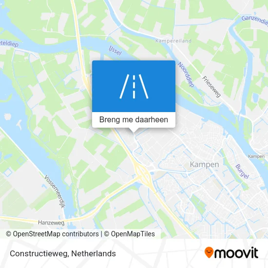 Constructieweg kaart