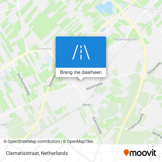 Clematisstraat kaart