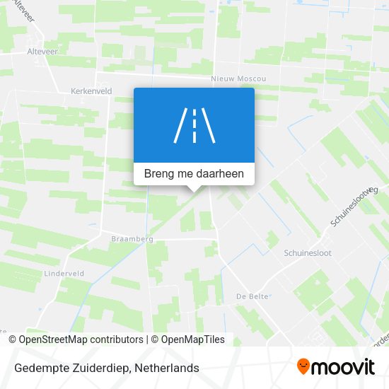 Gedempte Zuiderdiep kaart
