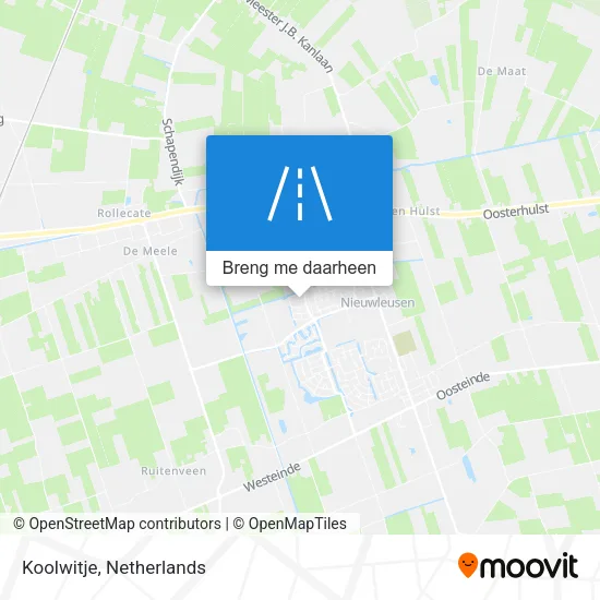 Koolwitje kaart
