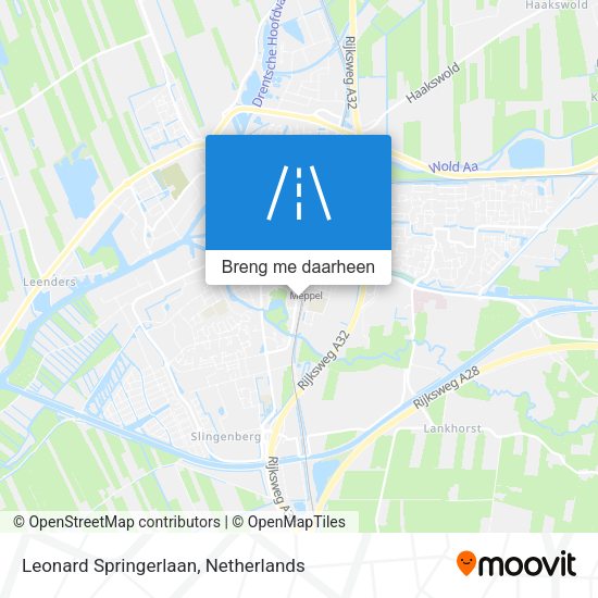 Leonard Springerlaan kaart