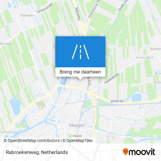 Rabroekenweg kaart