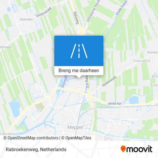 Rabroekenweg kaart