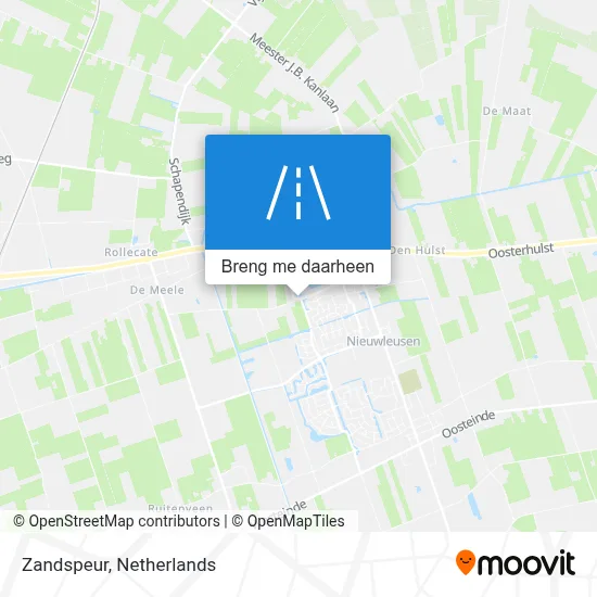Zandspeur kaart