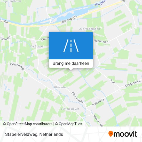 Stapelerveldweg kaart