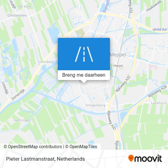 Pieter Lastmanstraat kaart