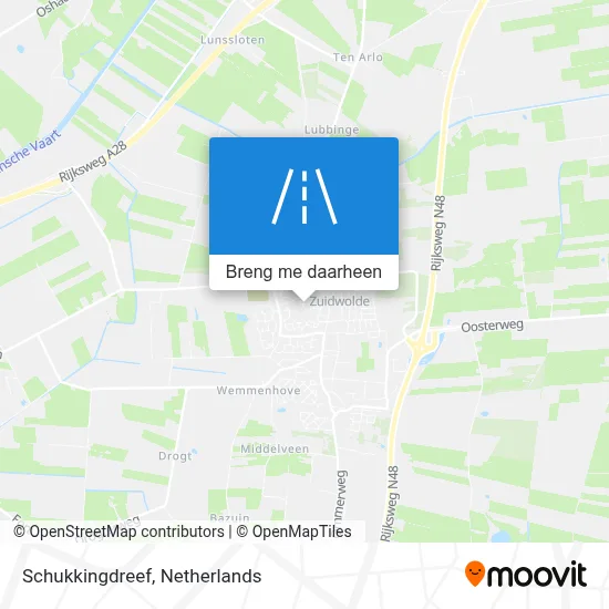 Schukkingdreef kaart