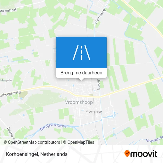 Korhoensingel kaart