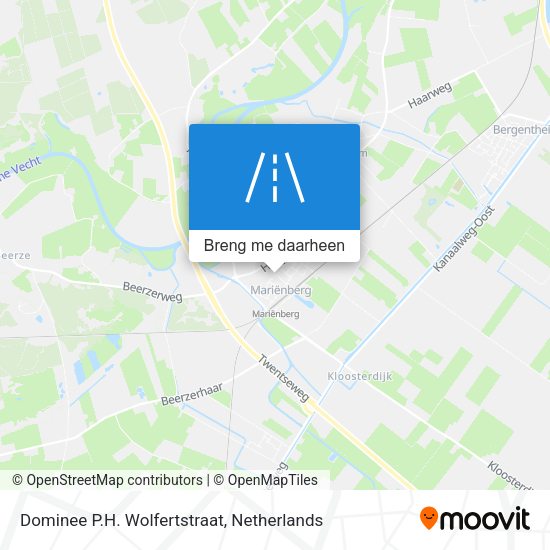 Dominee P.H. Wolfertstraat kaart