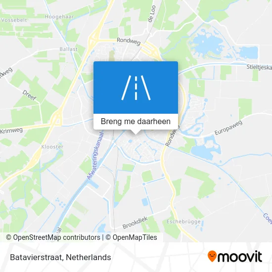 Batavierstraat kaart