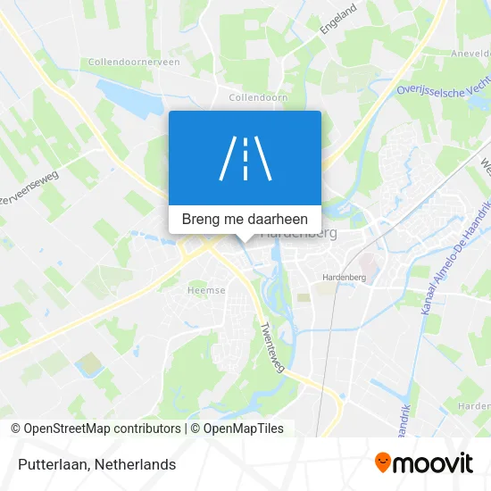 Putterlaan kaart