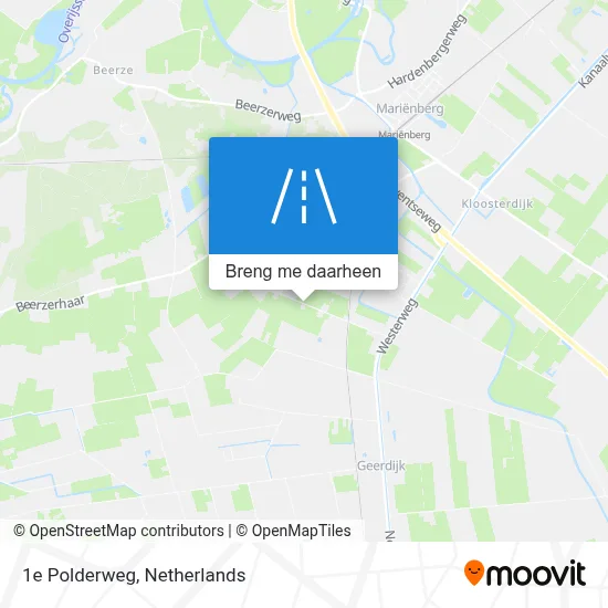 1e Polderweg kaart