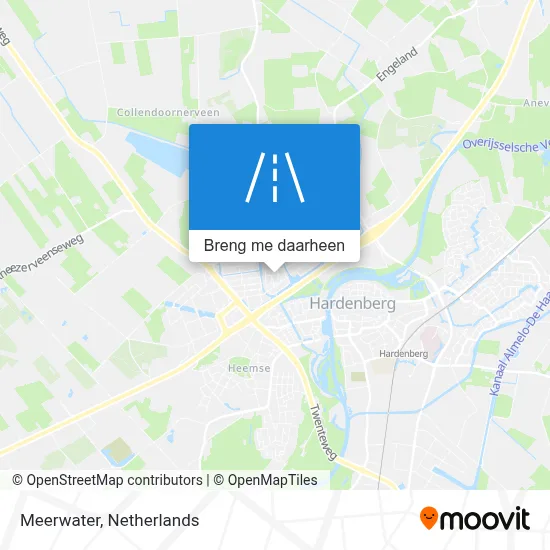 Meerwater kaart