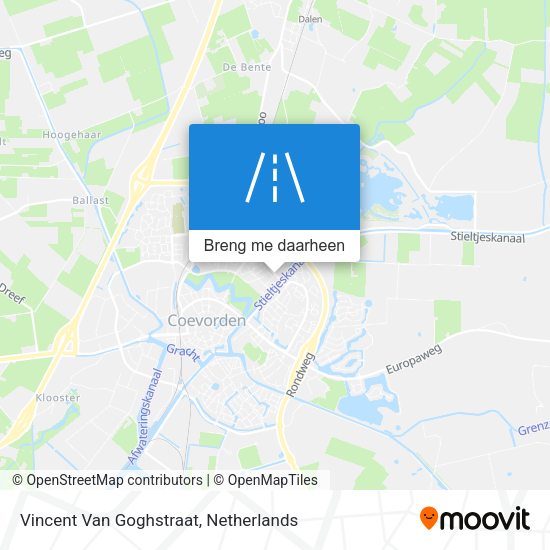 Vincent Van Goghstraat kaart