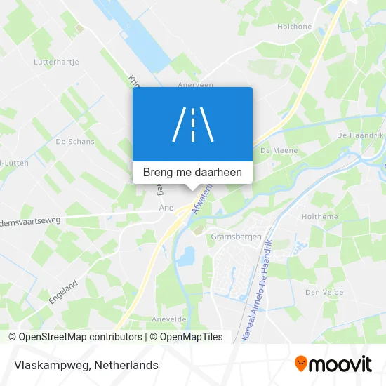 Vlaskampweg kaart