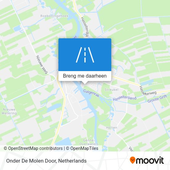 Onder De Molen Door kaart