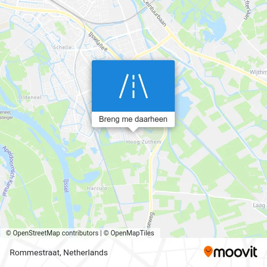 Rommestraat kaart