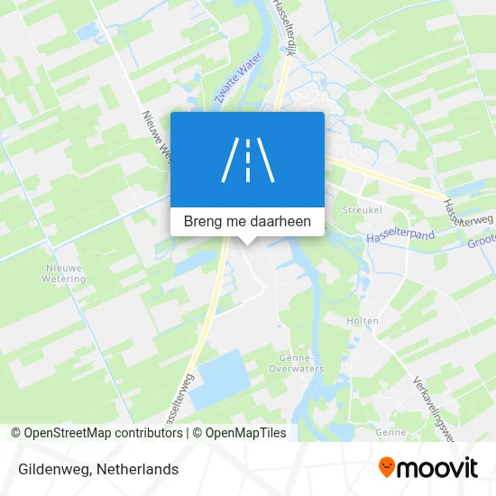 Gildenweg kaart