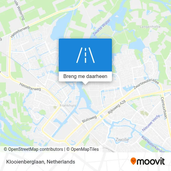 Klooienberglaan kaart