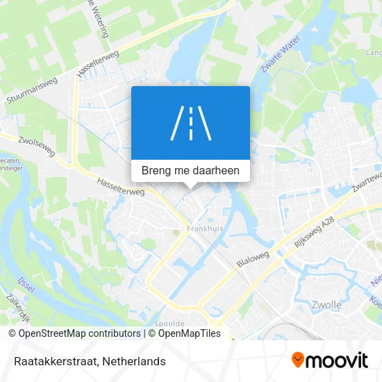 Raatakkerstraat kaart
