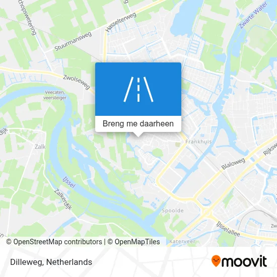 Dilleweg kaart