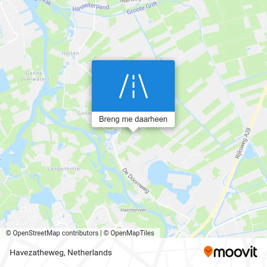 Havezatheweg kaart