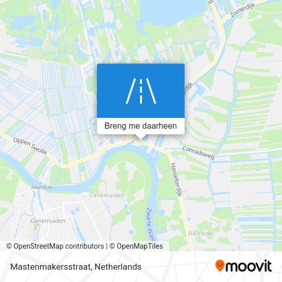 Mastenmakersstraat kaart
