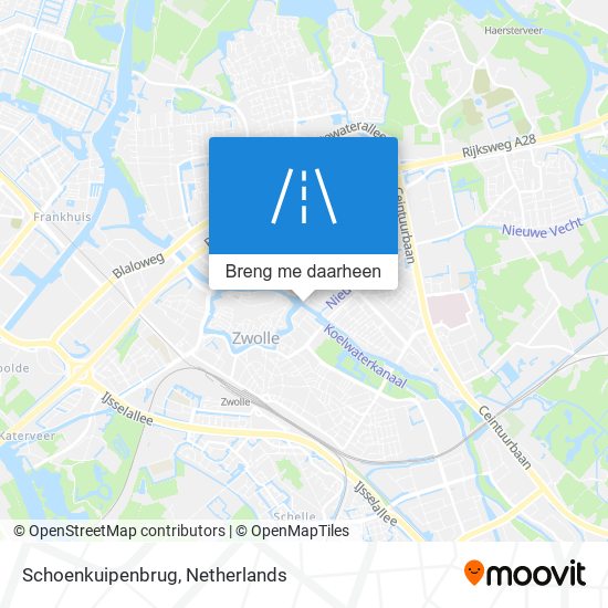 Schoenkuipenbrug kaart