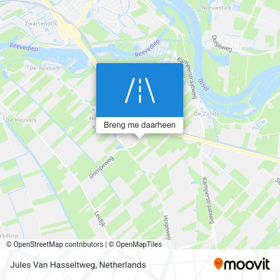 Jules Van Hasseltweg kaart