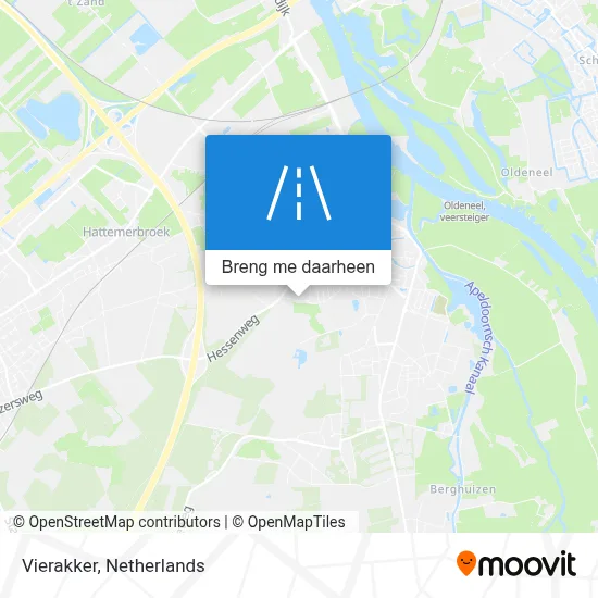 Vierakker kaart