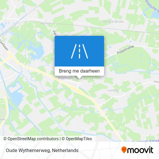 Oude Wythemerweg kaart