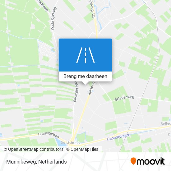 Munnikeweg kaart