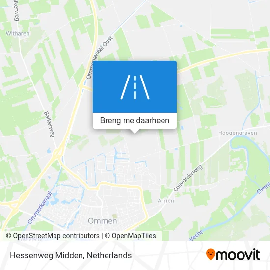 Hessenweg Midden kaart