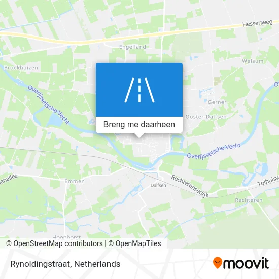 Rynoldingstraat kaart