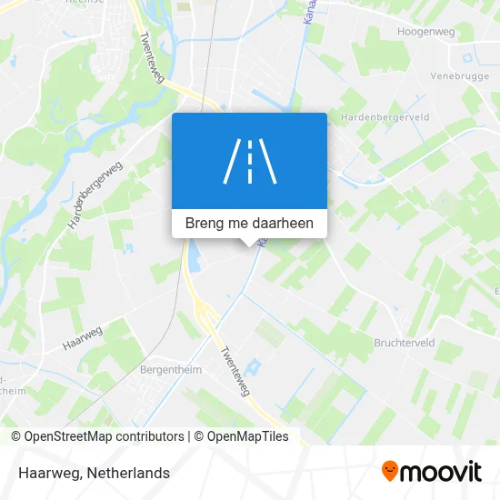 Haarweg kaart