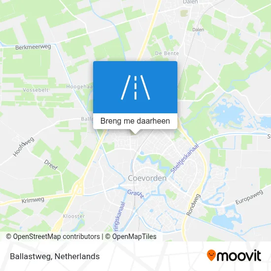 Ballastweg kaart