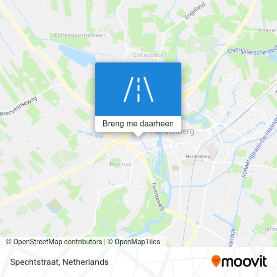 Spechtstraat kaart