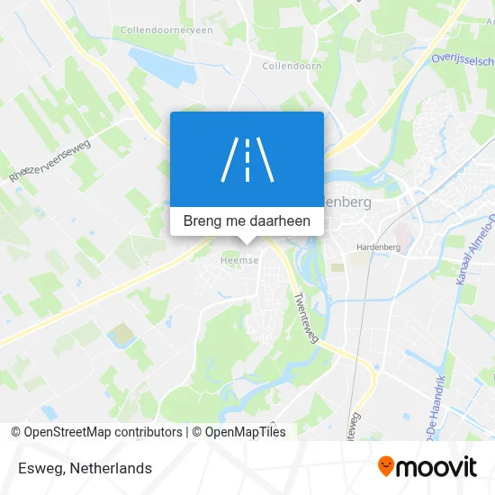 Esweg kaart