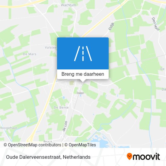 Oude Dalerveensestraat kaart