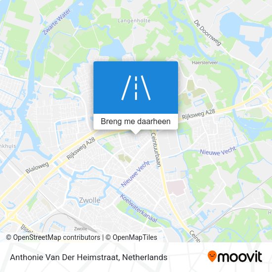 Anthonie Van Der Heimstraat kaart