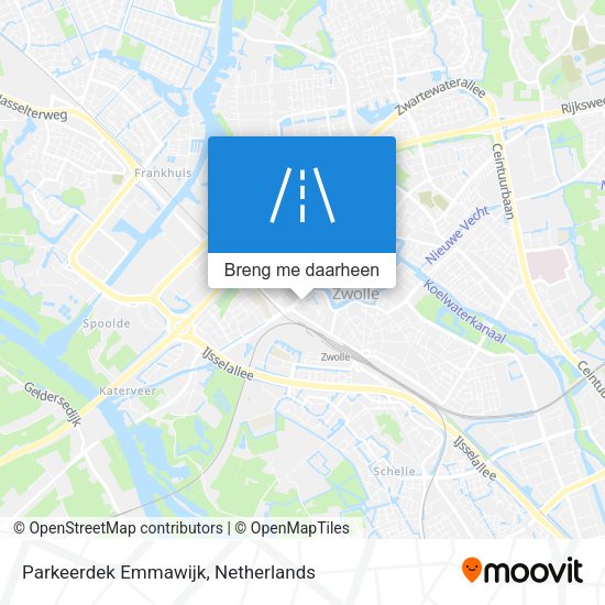 Parkeerdek Emmawijk kaart