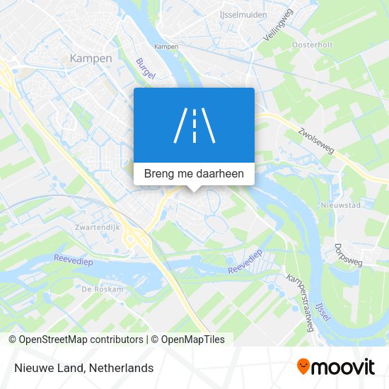 Nieuwe Land kaart