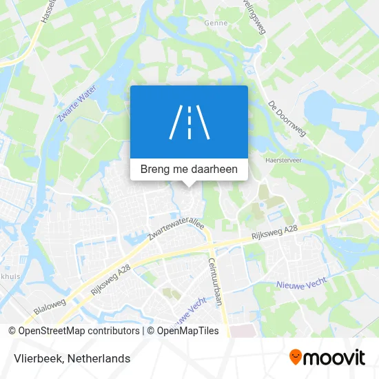 Vlierbeek kaart