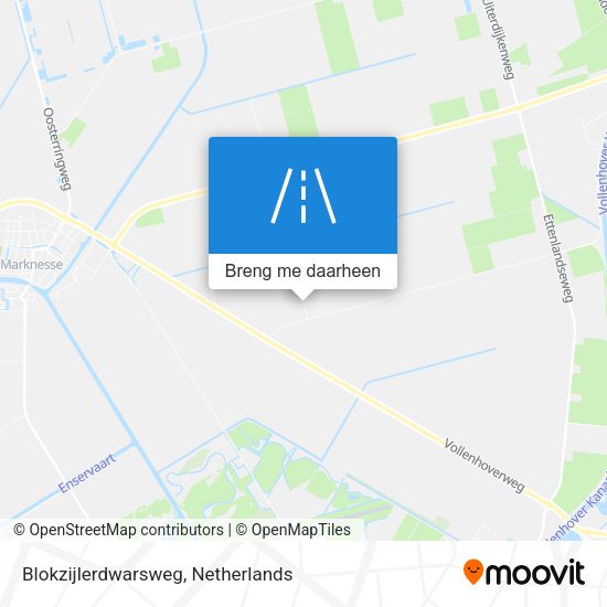Blokzijlerdwarsweg kaart