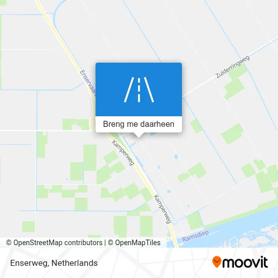 Enserweg kaart