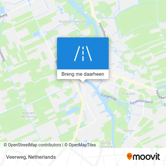 Veerweg kaart